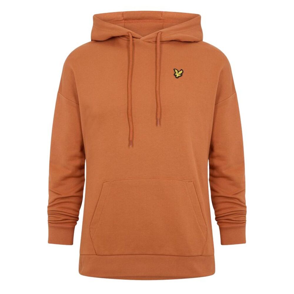 Lyle & Scott Womens/Ladies Relaxed Fit Crop Hoodie / Rusty Orange